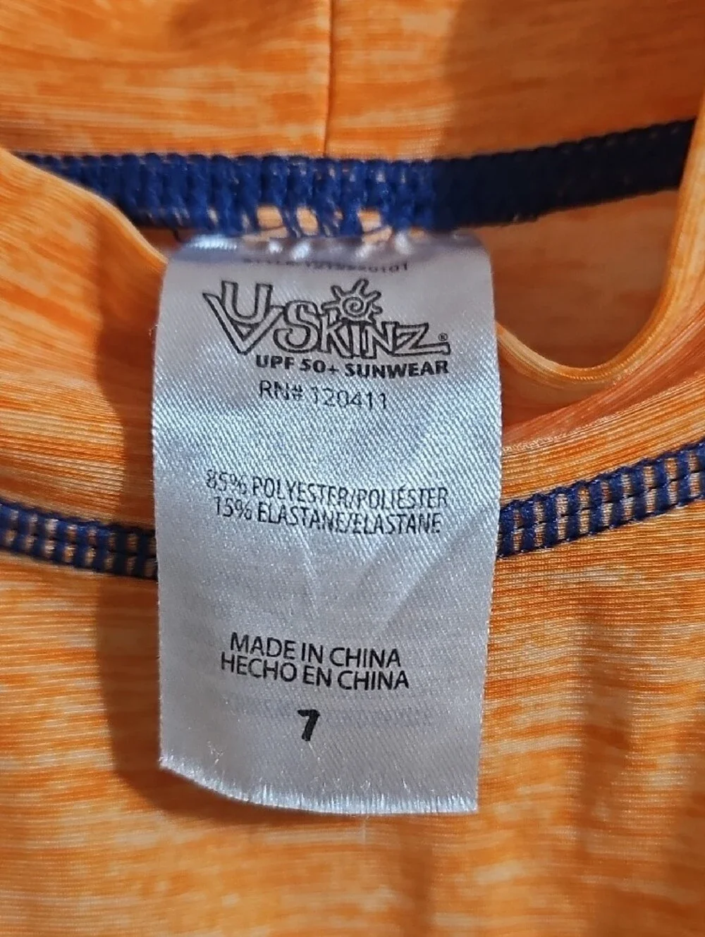 Orange Boys' Construction Graphic Rash Guard